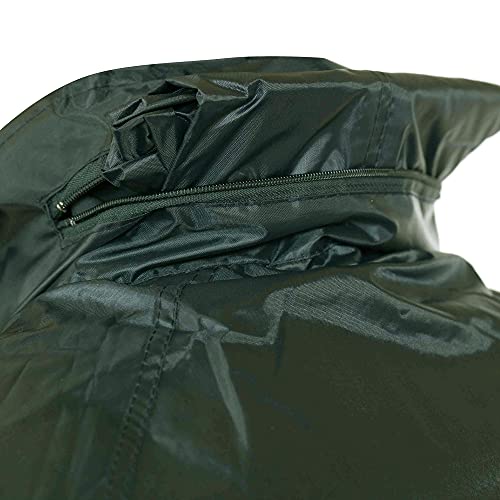 BWOLF POSEIDON Arbeitsmantel Regenmantel Herren Regenmantel Wasserdichte Lange Regenjacke Outdoor Wiederverwendbare Regenbekleidung mit Kapuze (Grün, 2XL)