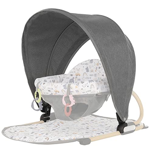 Dream On Me Snug N' Play Canopy, Grey