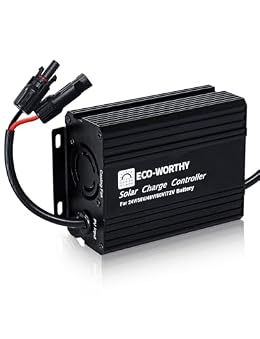 ECO-WORTHY 12A Boost MPPT Solar Charge Controller Solar Panel Regulator for 48V/60V/72V Lead-Acid, LiFePO4, Gel, Flooded Batteries .etc in Golf Cart Electric Vehicles and Solar System