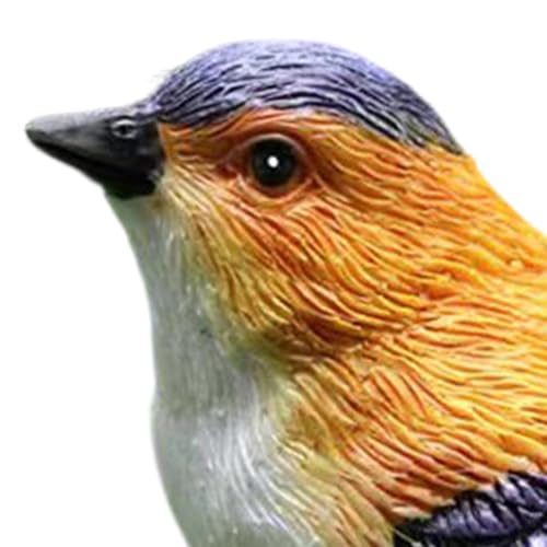 Pájaros decorativos con acabado realista de resina de alta calidad para estancias exclusivas 7