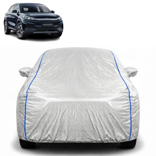Image of Waterproof Car Cover for BYD ATTO 3 | All Weather Protection | UV Resistant & Dustproof | Soft Cotton Lining to Prevent Scratches | Triple Stitched with Mirror Pockets & Elastic Hem