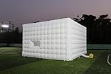 SAYOK Inflatable Air Cube Tent Inflatable Tent House for Party Event Show Business/Private Use(White,19.7x19.7x11.5ft,No Lights)