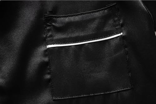 Unisex Kids Boys and Girls Pajama Sets Winter Long Sleeve Long Pants 2pcs Silky Sleepwear Button Down Loungewear4