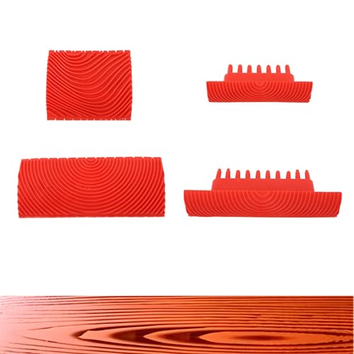 Wood Grain Tool - Natural Woodgrain Maker for Decorative Painting Premium Wood Graining Tool Set Enhance Your DIY Projects with Wood Grain Patterns (DS-001)