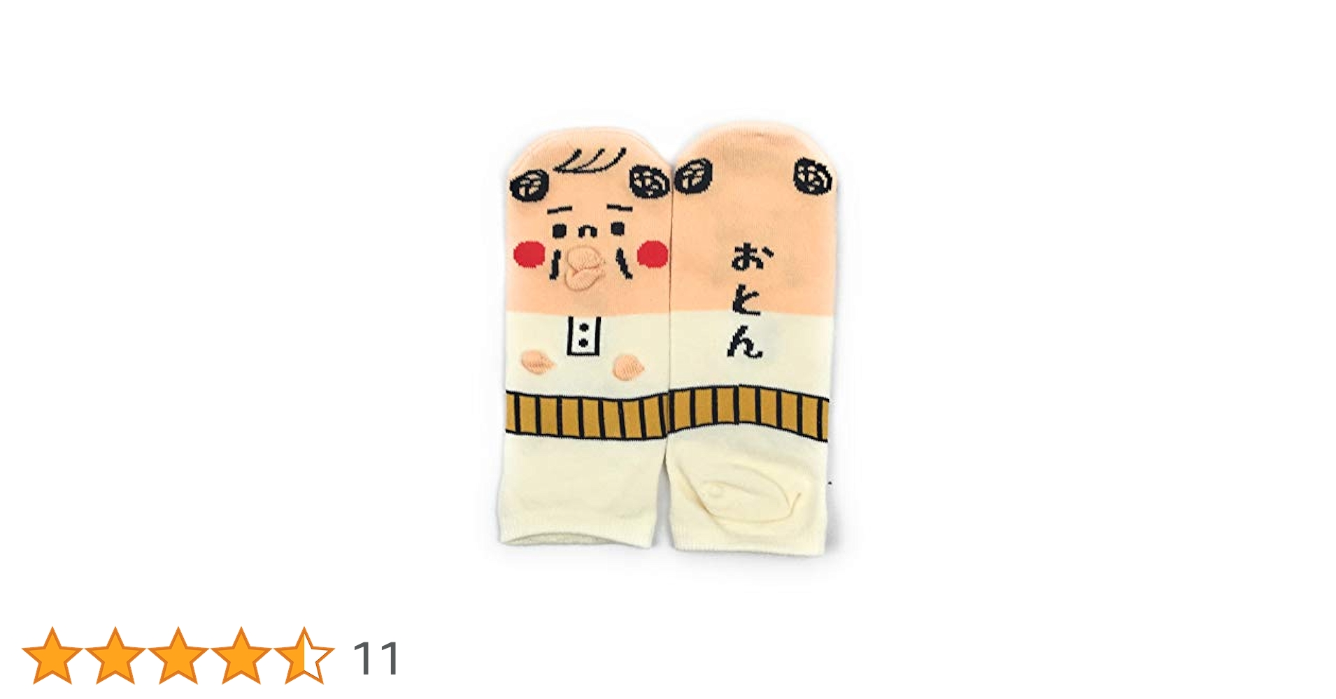 おかかもです Amazon | 靴下 おもしろ柄 【おとん】 22-25cm スニーカー丈