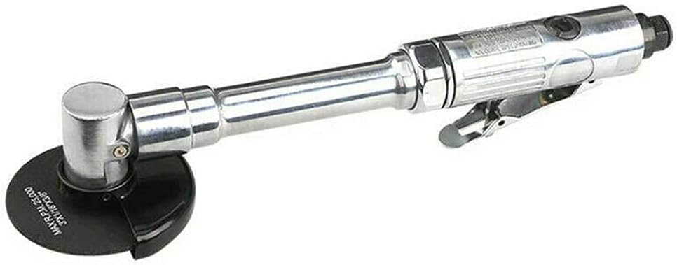 Pneumatic Cutting Machine Air Angle Grinder Air Cutter Grinding Tool Long Handle with extra 5 cutting blades