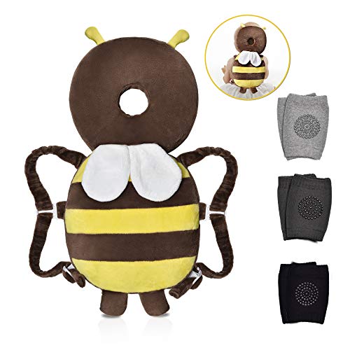 Baby Head Protector & Baby Knee Pads for Crawling,Adjustable Toddlers Head Safety Pad