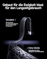 Baseus USB C Kabel mit 90° Ellbogen, 100W 1m Typ C auf C E-Sport Schnellladekabel mit Ringatmosphärenlicht für iPhone 17 16 15 Pro, Samsung Galaxy S25 S24 S23 S22 Ultra, MacBook, iPad Pro – Ansicht 6