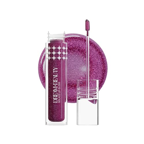 Image of Dream Beauty Solace Lip Gloss | Berry with Chrome Pearls| Non-sticky tinted collagen lip gloss with Hyaluronic Acid and Vitamin E for Hydrated, Plump and Smooth Lips | Luxurious Application Long-Lasting Soft and Fuller Lips | 4.7 ml (Titania)