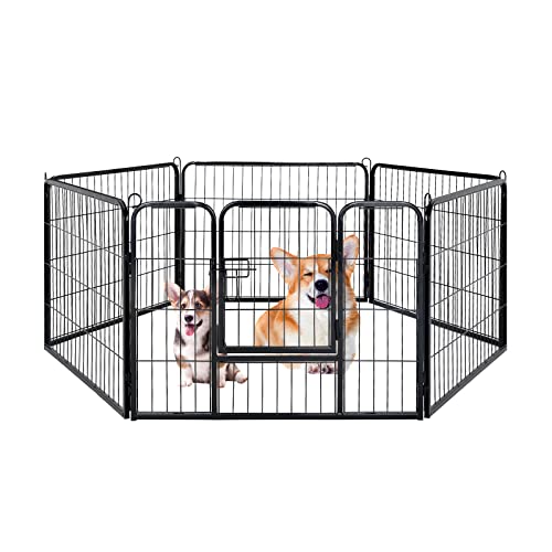 Panana Dog Playpen Heavy Duty Dog Pet Puppy Pen Cat Rabbit Fence Foldable Indoor/Outdoor Enclosure Run Cage (6 Panel, 80 x 60cm) Panana Dog Playpen Heavy Duty Dog Pet Puppy Pen Cat Rabbit Fence Foldable Indoor/Outdoor Enclosure Run Cage (6 Panel, 80 x 60cm)