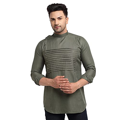 ABH LIFESTYLE Men’s Rich Cotton Blind Short Kurta ABH LIFESTYLE Men’s Rich Cotton Blind Short Kurta
