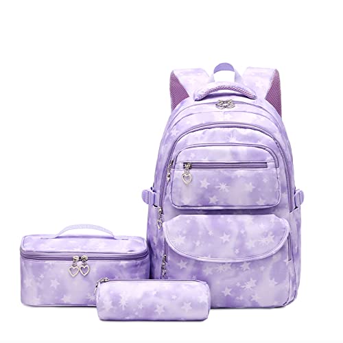 Tanou Sac à Dos Fille Primaire 3 Pièces - Cartable...