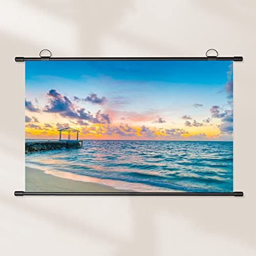 Pantalla para proyector portátil plegable 72 pulg 16:9