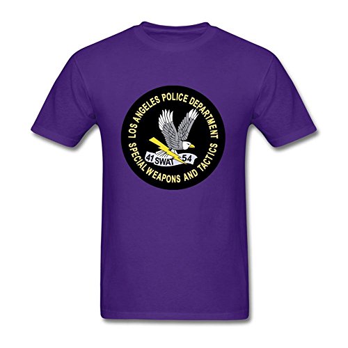 Spreaded Tees Men's LAPD SWAT Short Sleeve T-Shirt