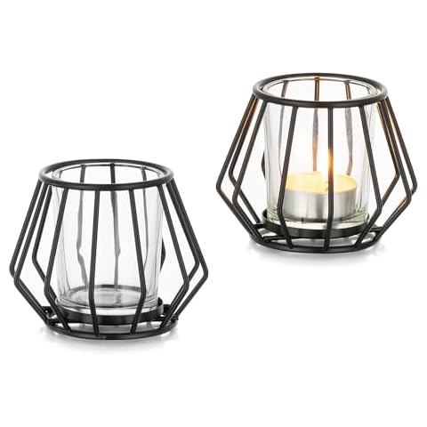 Romadedi Geometric Metal Tea Light Holders Cover