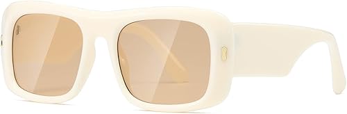 Kimorn Gafas de sol para mujeres y hombres gafas de sol de moda retro vintage de los años 90 Y2K con marco cuadrado de gran tamaño K1337