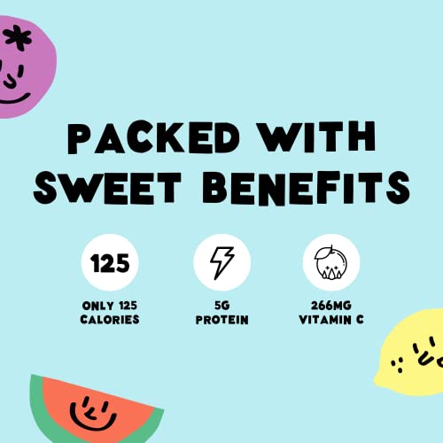 Tidbits Gummy Candies With Low Sugar (4G), Low Calorie (125), No Artificial Sweeteners, Plant-Based Fiber, Gluten-Free, Non-Gmo, Prebiotics, Real Fruit Juice, Healthy Snack (Acai Grape, Pack Of 6) #TOP7