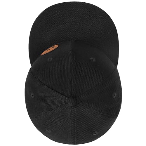 Image of Flat Brim Hats for Men - Gothic Style Skull Hat Leather Pattern - Hip-Hop Snapback Hat Skeleton Hats for Men