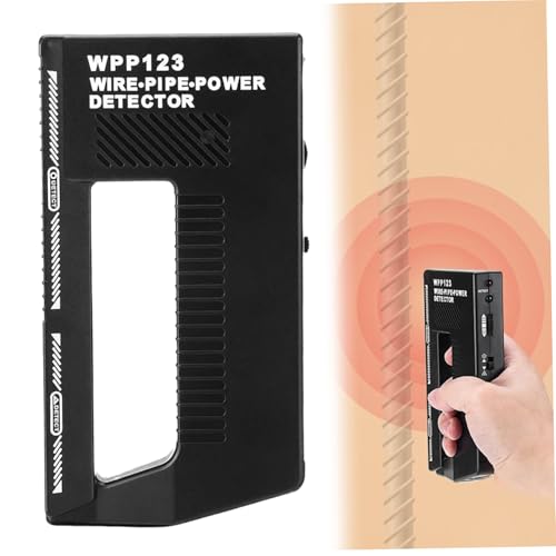 Detector de metales portátil, detector de metales pequeño ajustable de alta sensibilidad con alertas sonoras/visuales, escáner de pared para colgar de forma segura soportes de TV, estantes escáner de