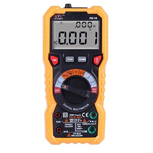 HTC Digital Multimeter with 6000 Counts True RMS/Autorange/Dual Display