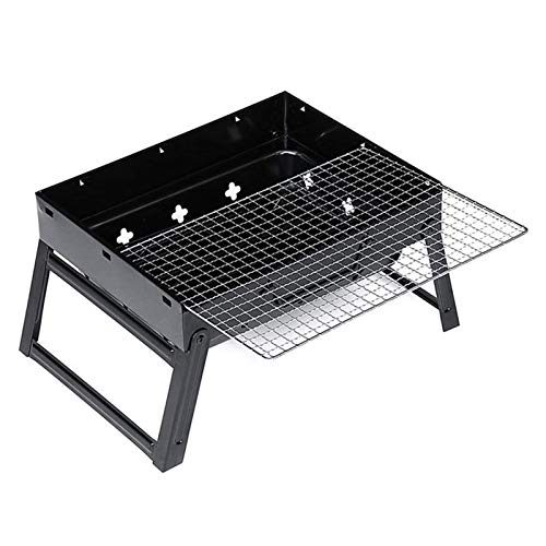 Barbecue Grill Folding Barbecue Grill Portable Holzkohle-Grill BBQ Grill Herd Bars Raucher im Freien Camping 36 x 30 x 8 cm