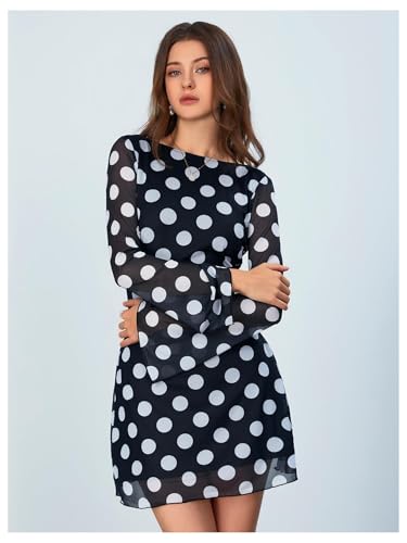 Image of MakeMeChic Women's Cheetah Print Mini Dress Y2k Bell Sleeve Leopard Print Dress Going Out Outfits