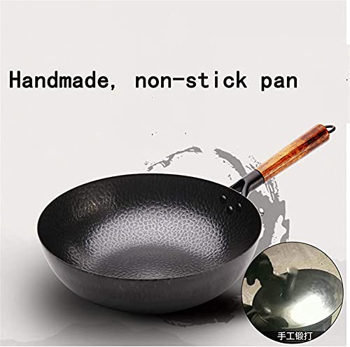 Wok Tradicional Chino de Hierro Grande 32cm miniatura 2