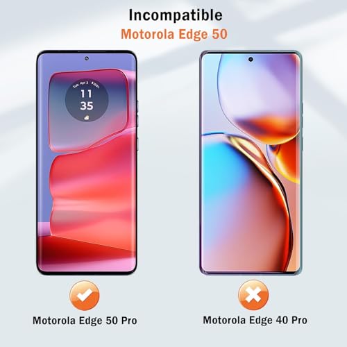 Image of SHILD - (2 Pack Screen Protector Guard for Moto Edge 50 Fusion Perfect - Fits Design (6.8-inch Screen Size) | Transparent Screen Guard For Moto Edge 50 Fusion - Fingerprint Support /S PEN Compatible /HD