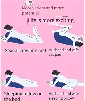 Ergonomic Spinal Posture Support & Multi-Functional Bed Pillow (Pink)