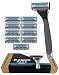 Dorco Pace 4 Pro - Four Blade Razor Shaving System - 10 Pack (10 Cartridges + 1 Handle)