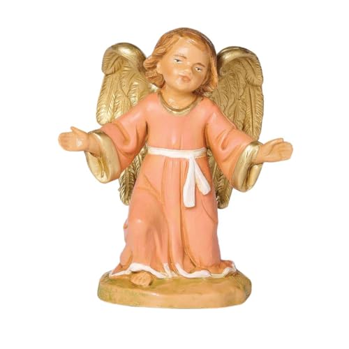 Roman Fontanini 5-Inch Little Guardian Angel Figurine – Hand-Painted Nativity