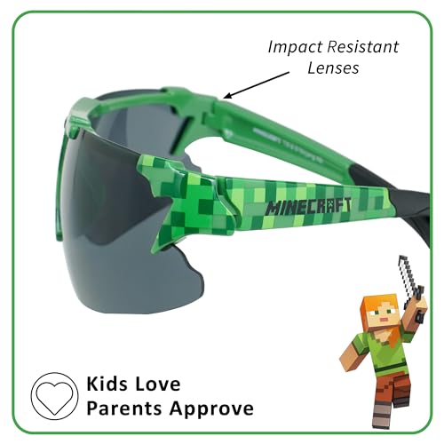 ARKAID Official Minecraft Boys Sunglasses | UV400 | One Size Fits Most Kids4