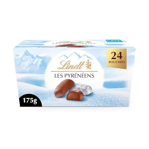 Lindt - Ballotin LES PYRÉNÉENS - Chocolat au Lait - Frais et Fondant - Idéal pour Noël, 175g