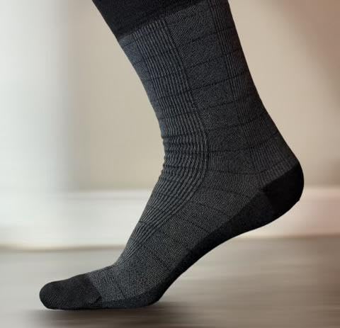 Mens Rayon Made from Bamboo Dress Socks Premium Quality With Gift Box 6 Pack 7