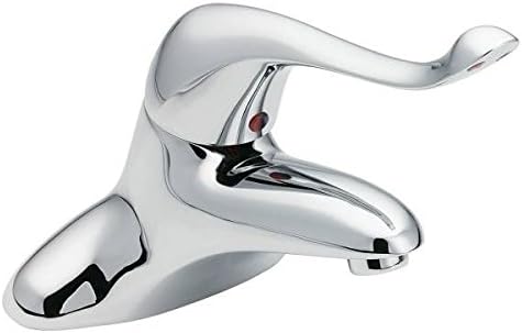 Moen 8416F05 Commercial M-Dura 4-Inch Centerser Bathroom Faucet with Single 6-Inch Handle, .5-gpm, Chrome