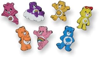 2D Bear shoe charm shoe accessories 7 Pcs set Clog Sandals Decoration for Boy Girl, Anime Shoelace Accessories, Bracelet Wristband Charms, Party Favour Supplies Birthday Gifts, multicolour