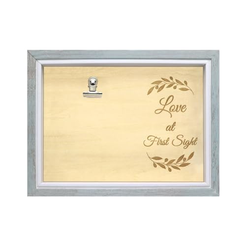 Sonogram Picture Frame? Keepsake Baby Ultrasound Frame?Love at First Sight Wood Photo Frame,Pregnancy Announcements Gender Reveal Gifts for Expectant Parents, Grandparents (love at first sight 3)