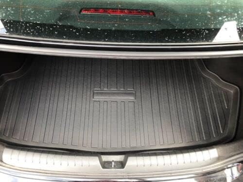 Cargo Liner - Trunk Mat for KIA Optima 2016-2020 – Weather-Resistant Trunk Mats for Cars with Raised Lip – Non-Slip Car Trunk Mat Rubber – Laser Pre-Cut Design
