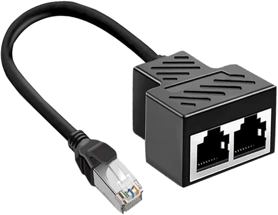 HDMI Splitter Adapter,1080P HDMI Male to Dual HDMI Femal 1 to 2 Way HDMI Splitter Adapter Cable for HDTV HD, LED,LCD Monitor and Projectors, Support Two TVs at The Same Time (1 to 2.)