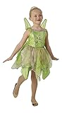 Disfraz infantil de licencia Peter Pan - Disfraz de hada Campanilla Premium para niña, infantil 7-8 años (Rubie\'s 640428-L)