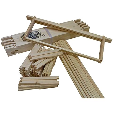 AGS National super beehive Sn4 frames x 10 national bee hive frames Hoffman standard frames 1st Grade with pins Cover