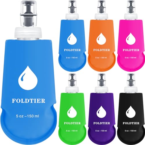 6 Pcs Soft Collapsible Water Bottles 5 oz