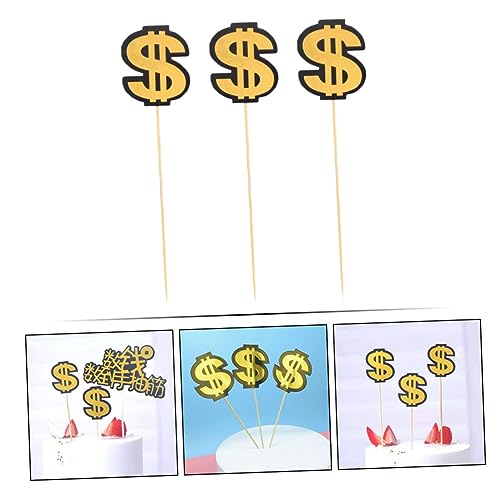 Luxshiny 3 Peças De Bolo De Dólar Inserir O Bolo De Dinheiro Decorações De Cerimônia De Casamento Fe