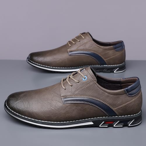 Image of Men's Premium Stylish Oxford Shoes Casual Lace Up Walking Business Driving Dress Shoes
