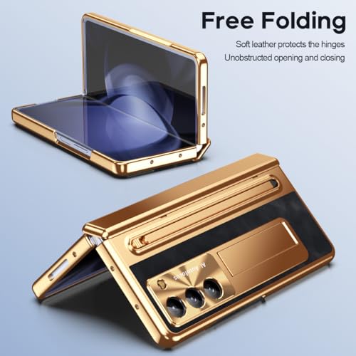 Coque Samsung Fold 6 avec support rétractable et protège-charnière NINKI - 7