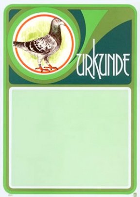 Tauben / 850 / 774 / / PC-Urkunden (170 g/m²) 100 Stk