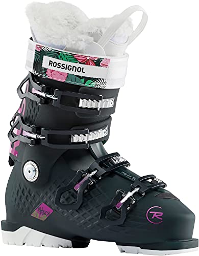 Rossignol Alltrack 80 Ski Boots Womens Sz 6.5 (23.5) Black/Green