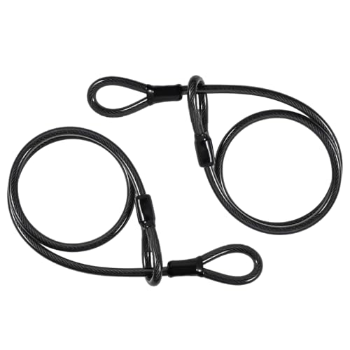 CLKE 2 Stk Schlaufenkabel Stahlseil mit Ösen