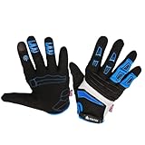 Kratos Radfahrenhandschuhe Full Finger Mountainbike Handschuhe Gel Gepolsterte Palm Touchscreen MTB Racing Fahrrad BMX Für Kinder Männer Frauen