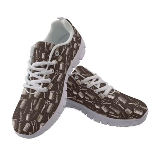 JUDENTIDOS Barber Shop Print Womens Trainers